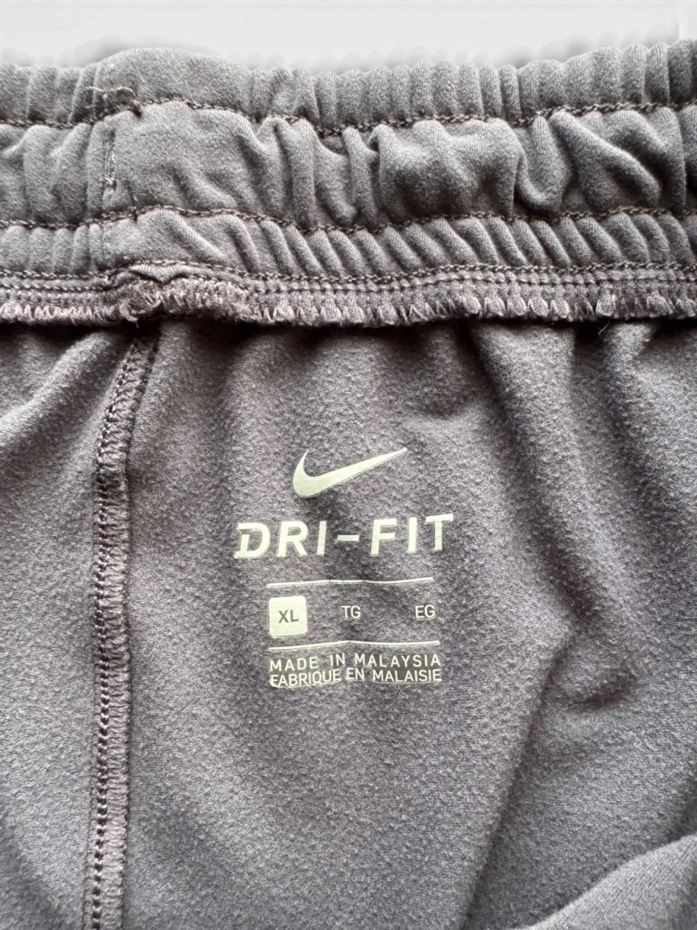 NIKE Dri-FIT Gray Tapered Track Pants Joggers Men’s XL Zip Ankle